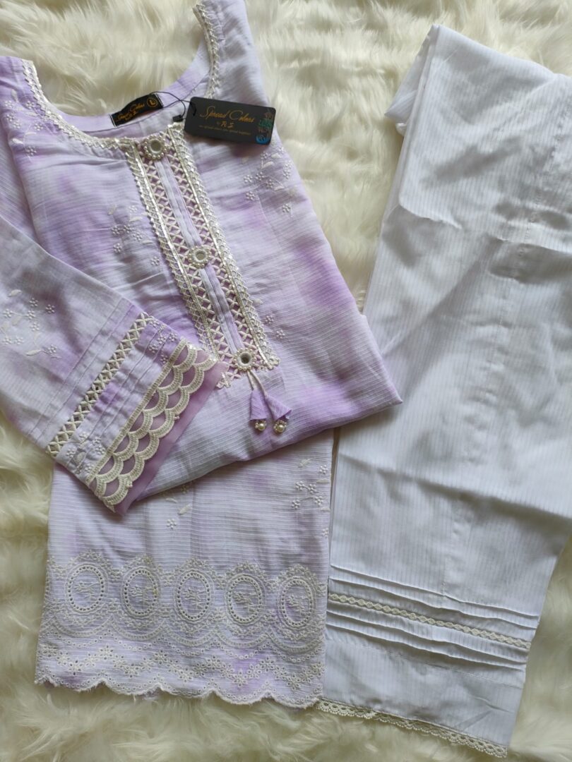 2PC- Embroidered Chikankari Suit