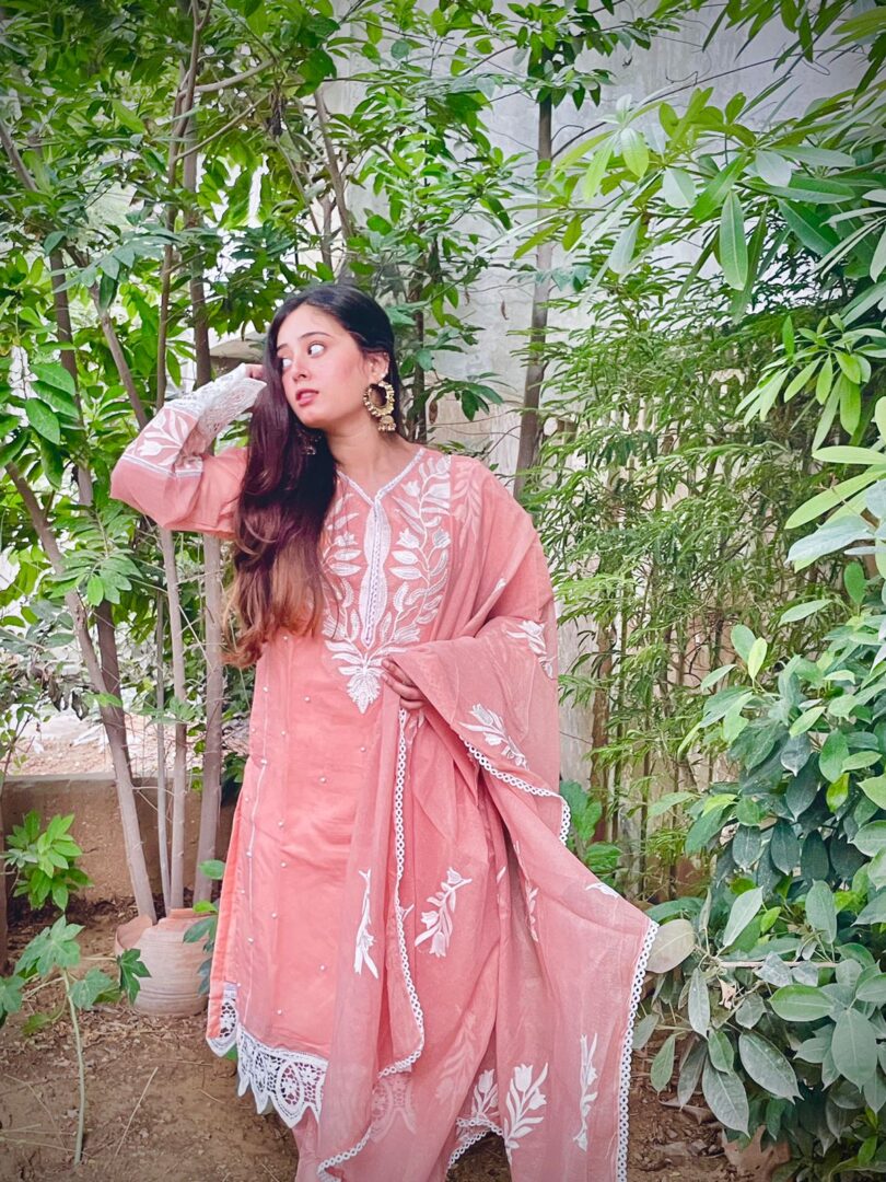 3 Piece Stitched Lawn With Embroidery and Sequence Work